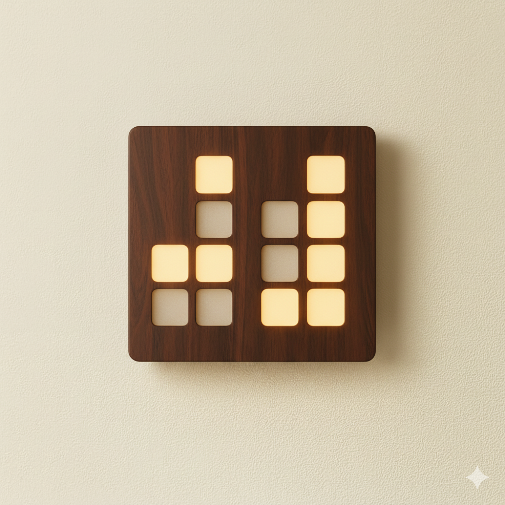 Binesse binary clock - learn binary while telling time